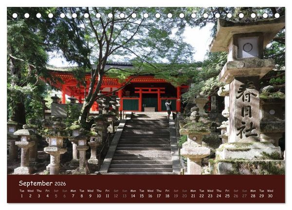 Produktbild: Japan - modern and traditional (Desk Calendar 2026 DIN A5 landscape), CALVENDO 12 Month DeskCalendar
