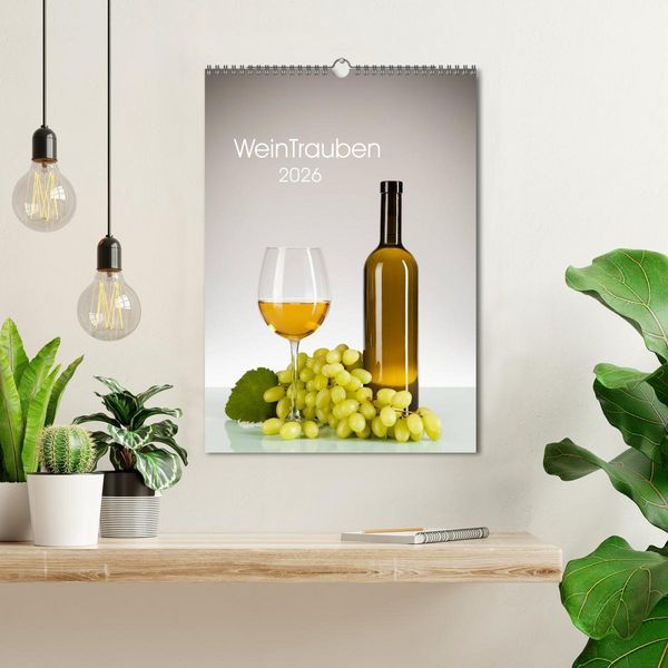 Produktbild: WeinTrauben 2026 (Wandkalender 2026 DIN A3 hoch), CALVENDO Monatskalender