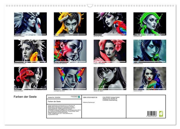 Produktbild: Farben der Seele (Wandkalender 2027 DIN A2 quer), CALVENDO Monatskalender
