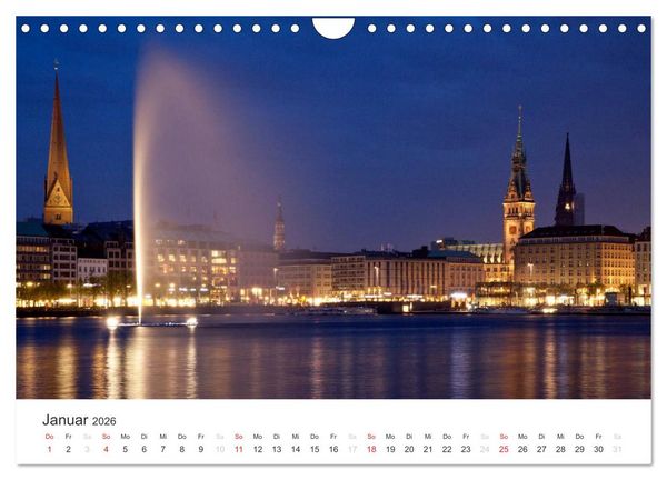 Produktbild: Hamburg (Wandkalender 2026 DIN A4 quer), CALVENDO Monatskalender