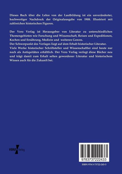 Produktbild: Die Lehre von der Lautbildung