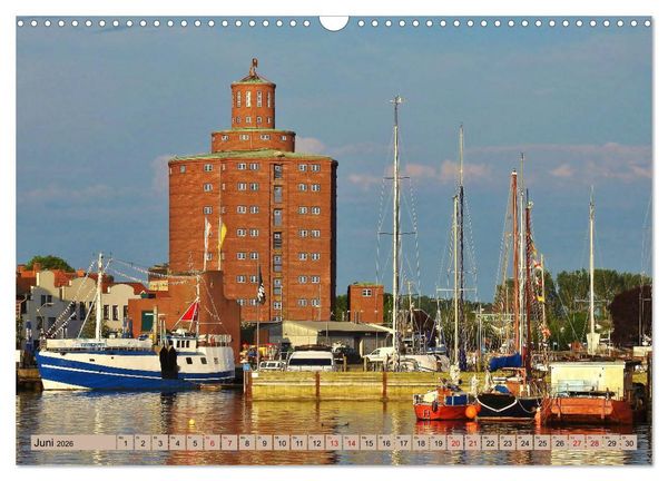 Produktbild: Eckernf&ouml;rde. Eichh&ouml;rnchen im Wappen - das Meer vor der T&uuml;r (Wandkalender 2026 DIN A3 quer), CALVENDO Monatskalender