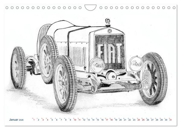 Produktbild: Vintage Sports Cars (Wandkalender 2026 DIN A4 quer), CALVENDO Monatskalender