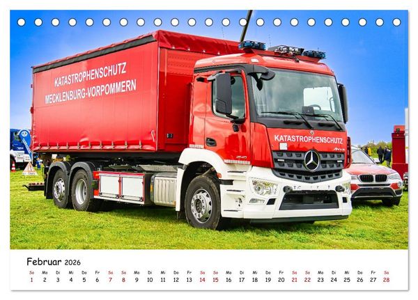 Produktbild: Blaulichttag, unsere Retter! (Tischkalender 2026 DIN A5 quer), CALVENDO Monatskalender