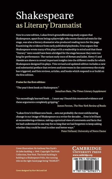 Produktbild: Shakespeare as Literary Dramatist