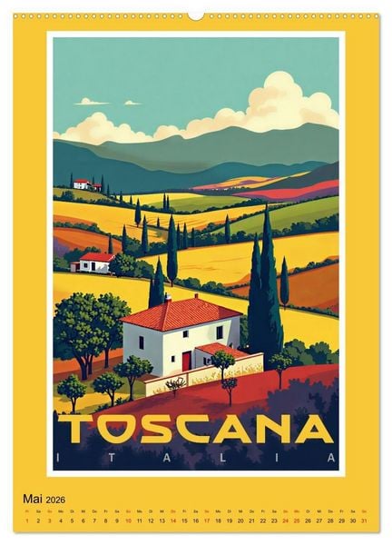 Produktbild: Art-D&eacute;co Vintage-Poster (Wandkalender 2026 DIN A2 hoch), CALVENDO Monatskalender