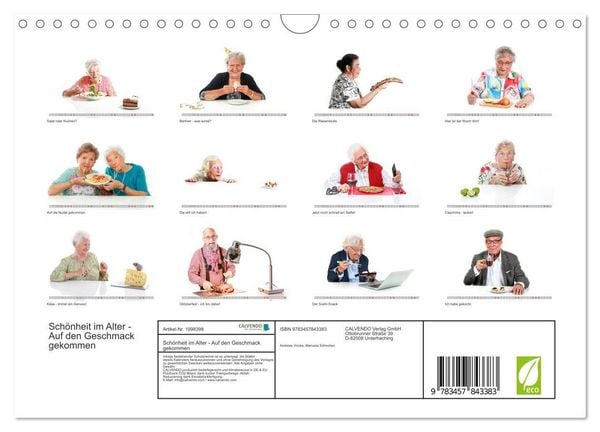 Produktbild: Sch&ouml;nheit im Alter - Auf den Geschmack gekommen (Wandkalender 2026 DIN A4 quer), CALVENDO Monatskalender
