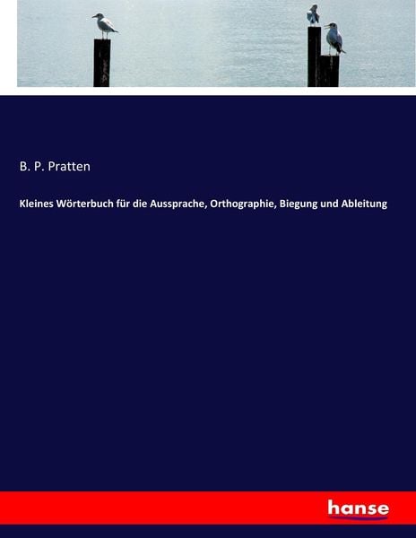 Kleines Wörterbuch für die Aussprache, Orthographie, Biegung und Ableitung, Taschenbuch von B. P. Pratten, Hansebooks, 9783337197223