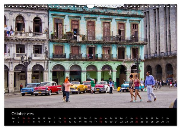 Produktbild: Kuba - Die Stra&szlig;en Havannas (Wandkalender 2026 DIN A3 quer), CALVENDO Monatskalender