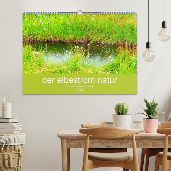 Produktbild: der elbestrom natur (Wandkalender 2027 DIN A2 quer), CALVENDO Monatskalender