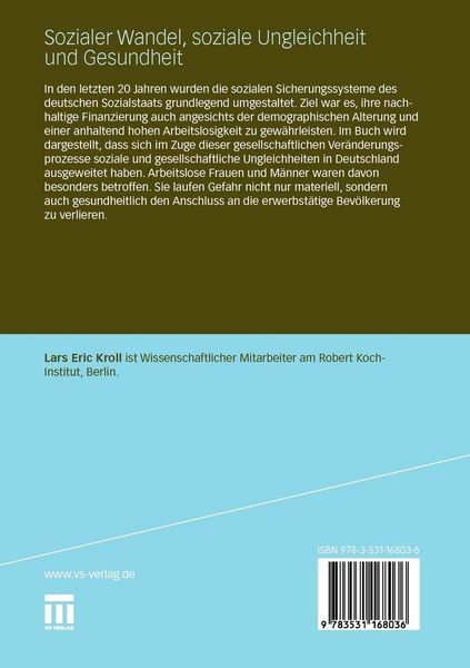 Produktbild: Sozialer Wandel, soziale Ungleichheit und Gesundheit