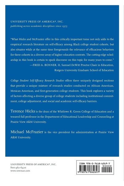 Produktbild: College Student Self-Efficacy Research Studies