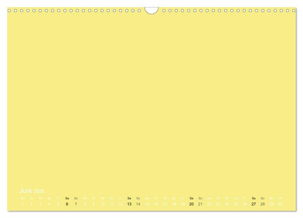 Produktbild: Bastelkalender - Gelb (Wandkalender 2026 DIN A3 quer), CALVENDO Monatskalender