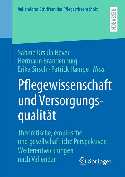 Produktbild: Pflegewissenschaft und Versorgungsqualit&auml;t