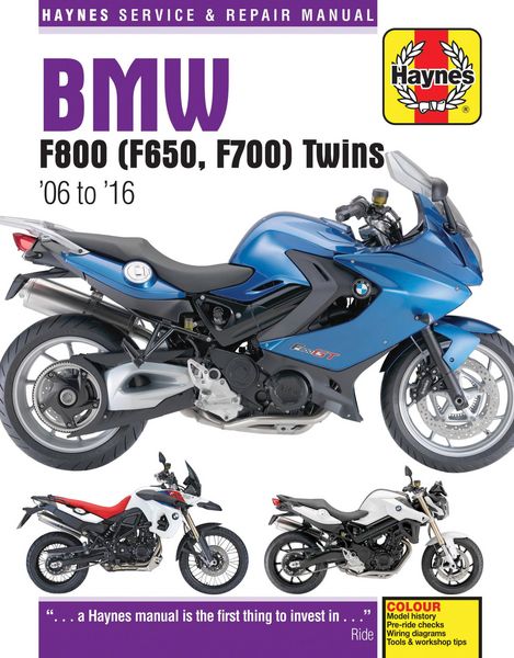 Produktbild: BMW F650, F700 & F800 Twins (06-16) Haynes Repair Manual