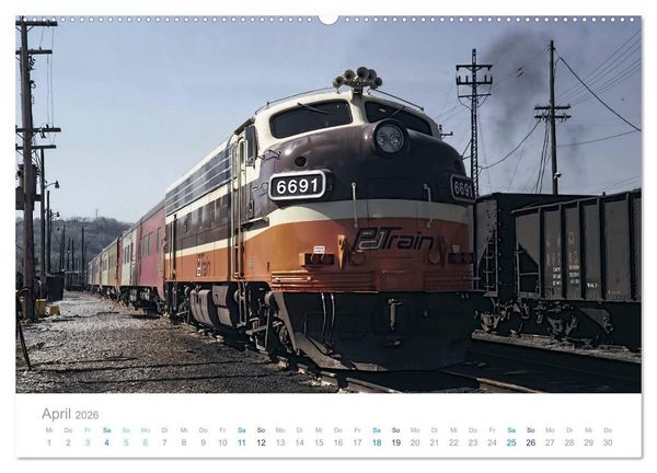 Produktbild: US Diesellokomotiven (Wandkalender 2026 DIN A2 quer), CALVENDO Monatskalender