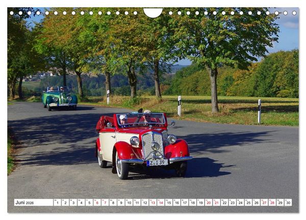 Produktbild: Oldtimer in Colditz (Wandkalender 2026 DIN A4 quer), CALVENDO Monatskalender