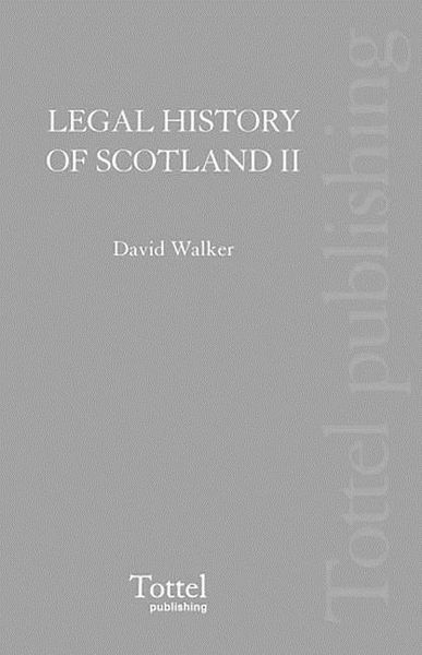 Produktbild: Walker, D: Legal History of Scotland