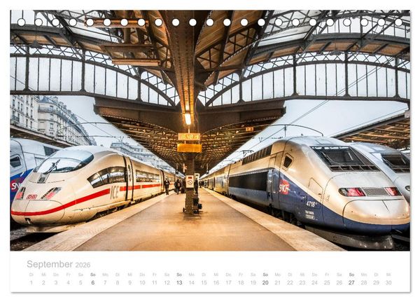 Produktbild: Bus, Bahn und Co. - Faszinierende Fahrzeuge (Tischkalender 2026 DIN A5 quer), CALVENDO Monatskalender