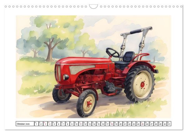 Produktbild: Alte Schlepper in neuem Glanz (Wandkalender 2026 DIN A3 quer), CALVENDO Monatskalender