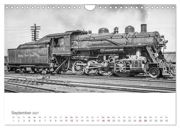 Produktbild: US-Dampflokomotiven (Wandkalender 2027 DIN A4 quer), CALVENDO Monatskalender