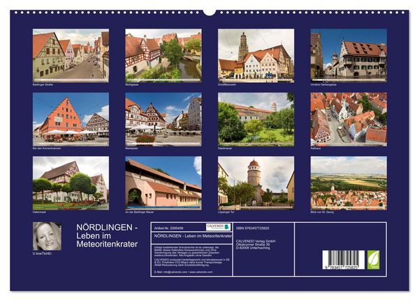 Produktbild: N&Ouml;RDLINGEN - Leben im Meteoritenkrater (hochwertiger Premium Wandkalender 2026 DIN A2 quer), Kunstdruck in Hochglanz
