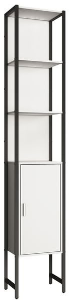 Produktbild: Holz Metall Badm&ouml;bel Badschrank Hochschrank Edino