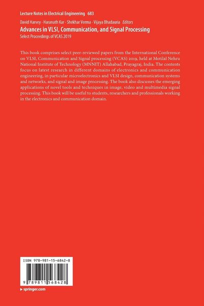 Produktbild: Advances in VLSI, Communication, and Signal Processing
