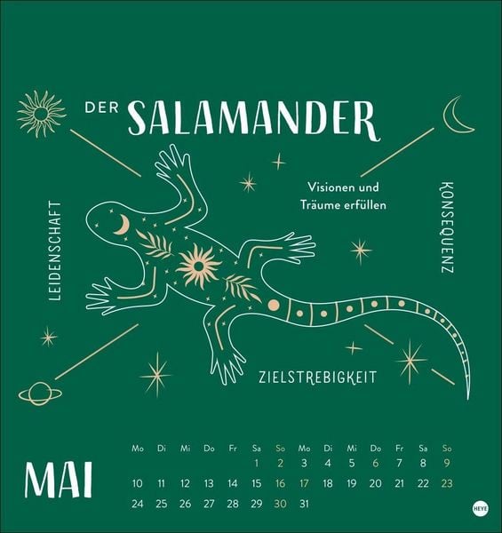 Produktbild: Krafttiere Postkartenkalender 2027