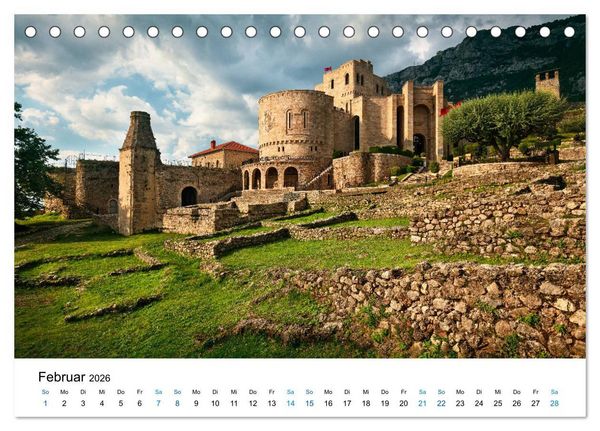 Produktbild: Albanien - Europas geheimes Paradies (Tischkalender 2026 DIN A5 quer), CALVENDO Monatskalender