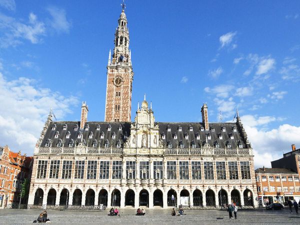 Produktbild: CALVENDO Puzzle Universit&auml;tsbibliothek in L&ouml;wen (Leuven), Belgien | 1000 Teile Lege-Gr&ouml;&szlig;e 64x48cm Foto-Puzzle f&uuml;r gl&uuml;ckliche Stunden