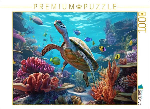 Produktbild: CALVENDO Puzzle Die Riesenschildkr&ouml;te | 1000 Teile Lege-Gr&ouml;&szlig;e 64x48cm Foto-Puzzle f&uuml;r gl&uuml;ckliche Stunden