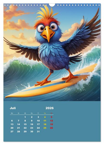 Produktbild: Diese schr&auml;gen V&ouml;gel (Wandkalender 2026 DIN A3 hoch), CALVENDO Monatskalender