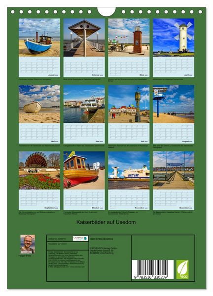Produktbild: Kaiserb&auml;der auf Usedom (Wandkalender 2026 DIN A4 hoch), CALVENDO Monatskalender