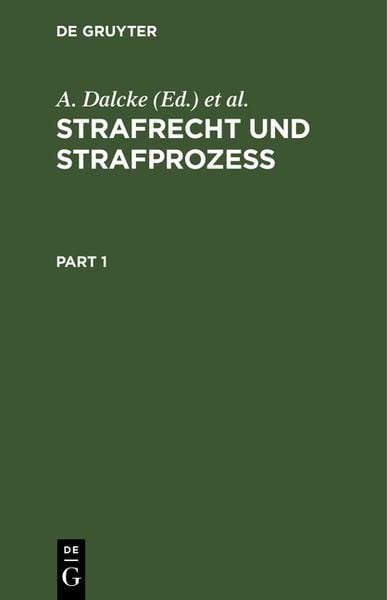 Produktbild: Strafrecht und Strafproze&szlig;