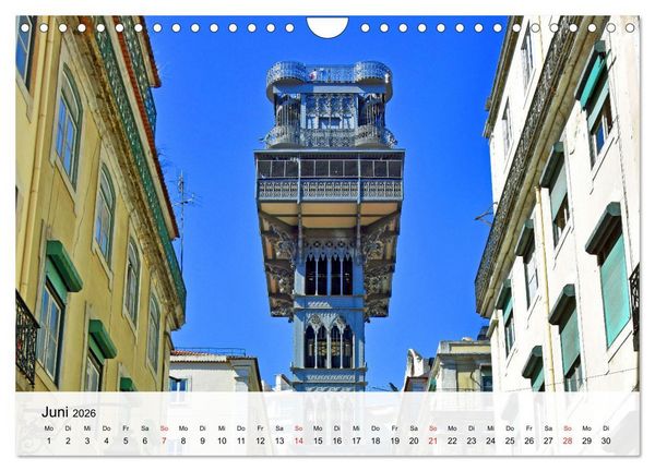 Produktbild: LISSABON und die Atlantikk&uuml;ste (Wandkalender 2026 DIN A4 quer), CALVENDO Monatskalender