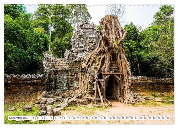 Produktbild: Siem Reap Stadt der Tempel Kambodscha (hochwertiger Premium Wandkalender 2026 DIN A2 quer), Kunstdruck in Hochglanz