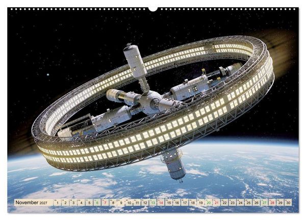 Produktbild: Gravitations-Raumschiffe (Wandkalender 2027 DIN A2 quer), CALVENDO Monatskalender