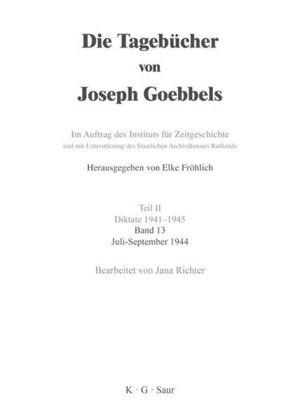 Produktbild: Juli - September 1944