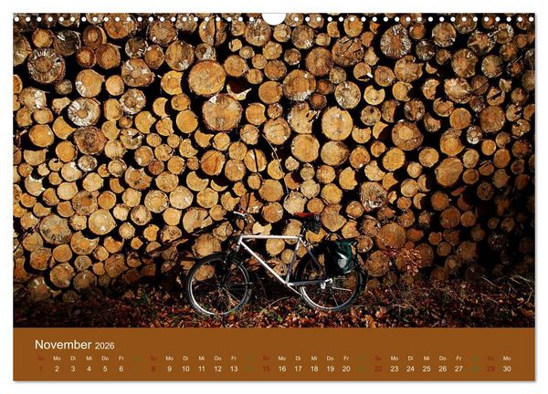 Produktbild: Mit dem Fahrrad durch 2026 (Wandkalender 2026 DIN A3 quer), CALVENDO Monatskalender