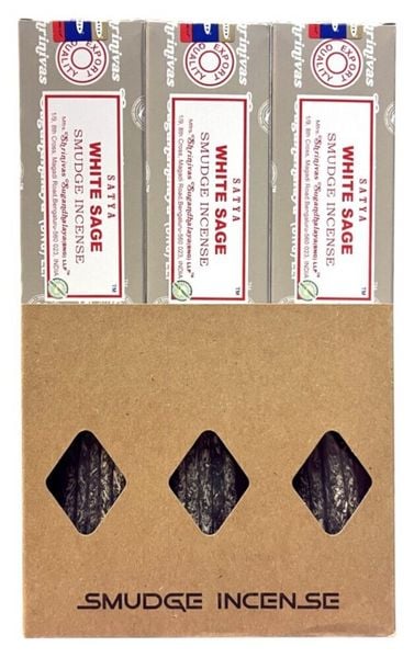 Produktbild: Satya "White Sage" Smudge Incense 25gr.