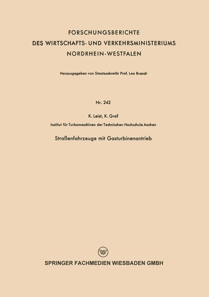 Produktbild: Stra&szlig;enfahrzeuge mit Gasturbinenantrieb