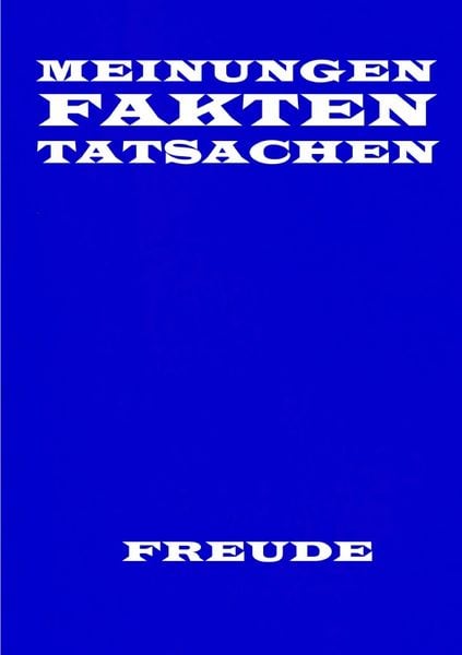 Produktbild: Meinungen Fakten und Tatsachen