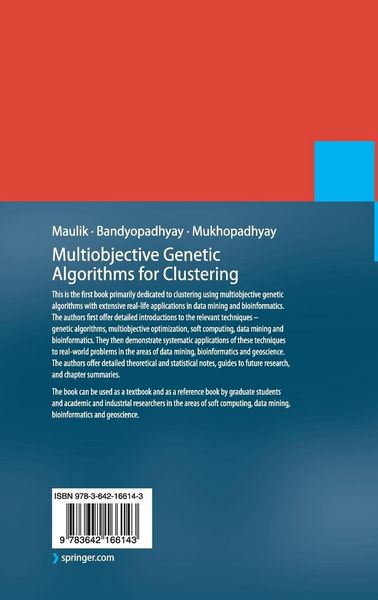 Produktbild: Multiobjective Genetic Algorithms for Clustering