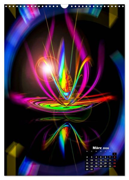 Produktbild: Bl&uuml;hende Fantasie - Digitalkunst (Wandkalender 2026 DIN A3 hoch), CALVENDO Monatskalender