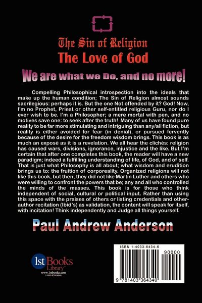 Produktbild: The Sin of Religion The Love of God