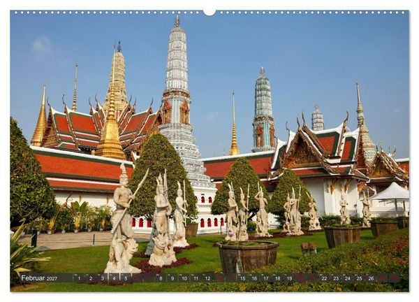 Produktbild: Kambodscha - Laos - Bangkok (hochwertiger Premium Wandkalender 2027 DIN A2 quer), Kunstdruck in Hochglanz