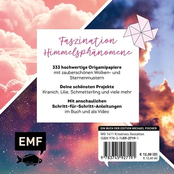 Produktbild: 333 Origami &ndash; Beautiful Sky &ndash; Zaubersch&ouml;ne Papiere falten