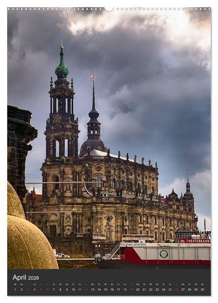 Produktbild: Mein Dresden (Wandkalender 2026 DIN A2 hoch), CALVENDO Monatskalender