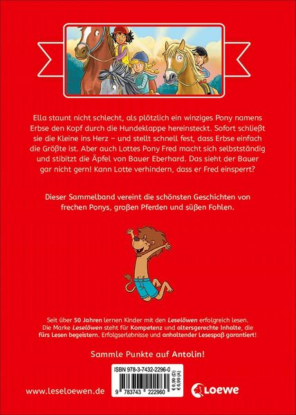 Produktbild: Die sch&ouml;nsten Lesel&ouml;wen-Geschichten zum Lesenlernen - Ponys und Pferde